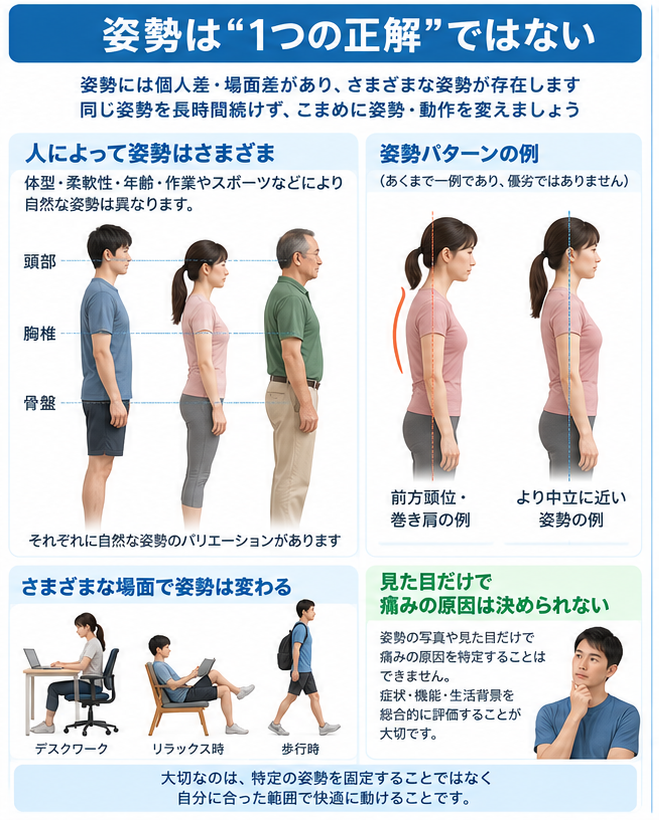 猫背矯正の症状・解剖・特徴を示す医学イラスト